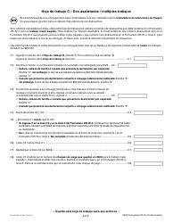 Instrucciones para Formulario OR-W-4, 150-101-402-5 Declaracion De Retencion Y Certificado De Exencion De Oregon - Oregon (Spanish), Page 8
