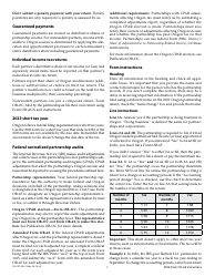 Instructions for Form OR-65, 150-101-065 Oregon Partnership Income Return - Oregon, Page 2