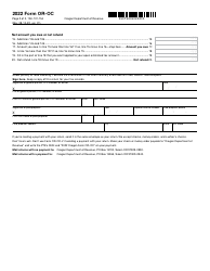 Form OR-OC (150-101-154) Oregon Composite Return - Oregon, Page 2