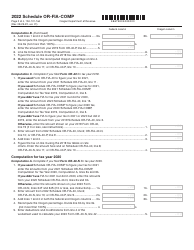 Form 150-101-164 Schedule OR-FIA-COMP Oregon Farm Income Averaging Computation of Tax - Oregon, Page 2