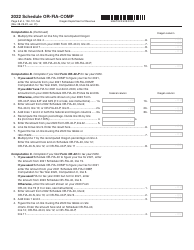 Form 150-101-164 Schedule OR-FIA-COMP Oregon Farm Income Averaging Computation of Tax - Oregon, Page 3