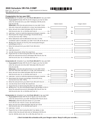 Form 150-101-164 Schedule OR-FIA-COMP Oregon Farm Income Averaging Computation of Tax - Oregon, Page 4