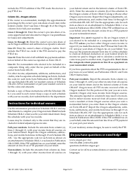 Instructions for Form 150-101-002 Schedule OR-K-1 Distributive Share of Income, Deductions, Credits, Etc. for Individual Owners of Pass-Through Entities - Oregon, Page 2