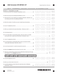 Form 150-101-459 Schedule OR-WFHDC-ST Oregon Working Family Household and Dependent Care Credit for Students - Oregon, Page 2