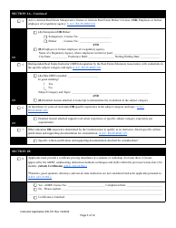 Form ED-101 Certificate for Instructor Approval Application for Original Approval, Renewal, or Changes to Approved Categories - Arizona, Page 3