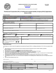 Form LI-231 Professional Corporation (Pc)/Professional Limited Liability Company (Pllc) - Arizona, Page 2