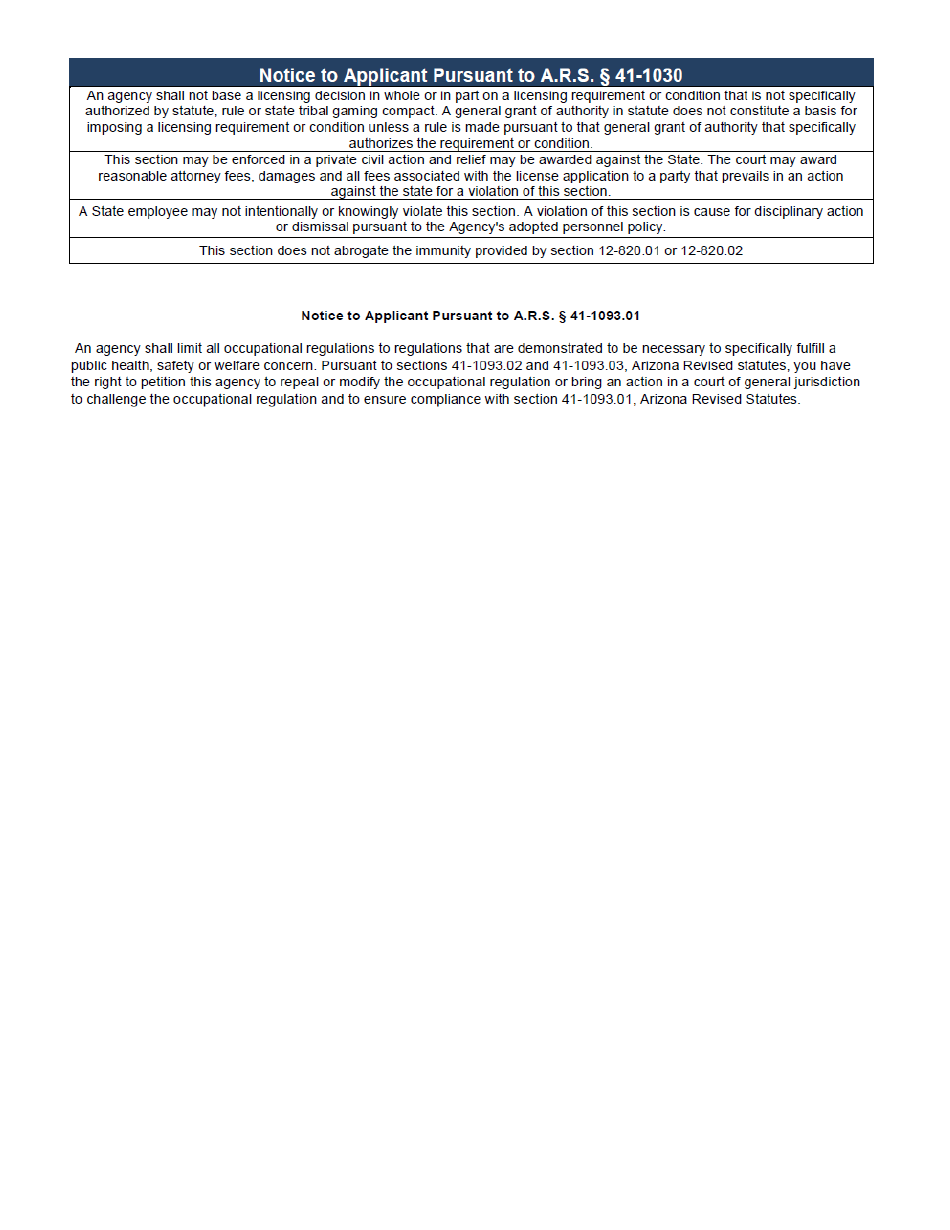 Form LI-231 Professional Corporation (Pc) / Professional Limited Liability Company (Pllc) - Arizona, Page 3