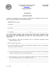 Application for Timeshare Public Report - Arizona, Page 12