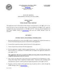 Application for Timeshare Public Report - Arizona, Page 5