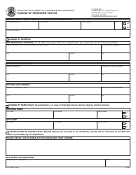 Document preview: Form MO375-0085 Change of Producer Status - Missouri