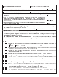 Form MO375-0045 Reinsurance Intermediary Application - Missouri, Page 2