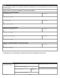 Form MO375-0045 Reinsurance Intermediary Application - Missouri, Page 4