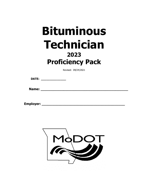 Bituminous Technician Proficiency Pack - Missouri Download Pdf