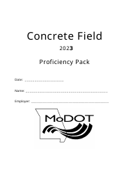 Concrete Field Proficiency Pack - Missouri