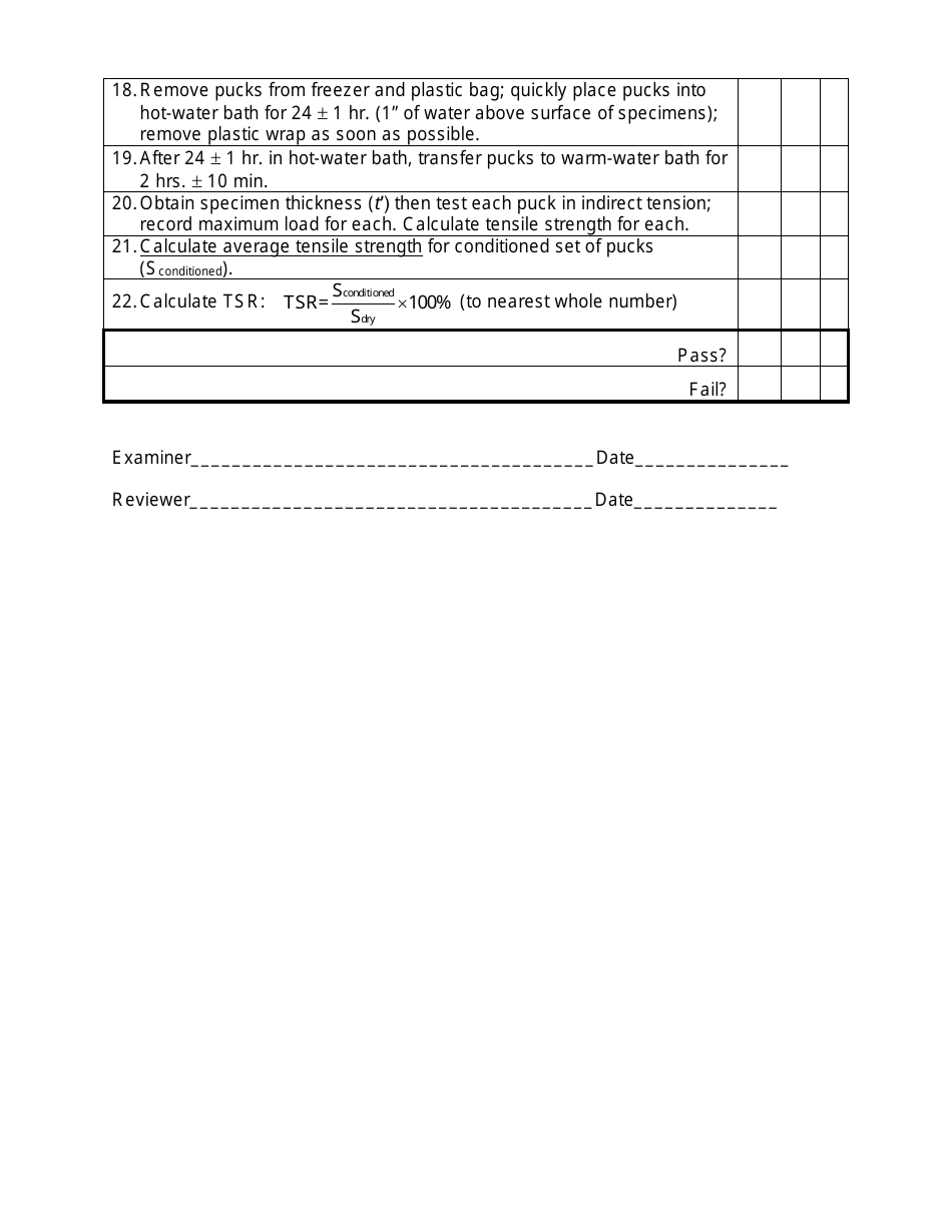 Tensile Strength Ratio Certification Proficiency Examination - Montana, Page 3