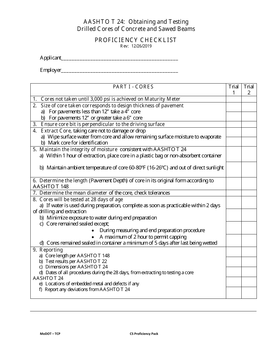 Concrete Strength Proficiency Pack - Missouri, Page 2