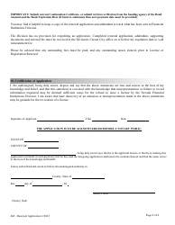 Application for Renewal of Licensing Retail Trust Company - Nrs Chapter 669 - Nevada, Page 4