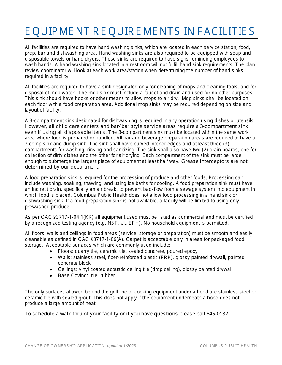 Change of Ownership Application - City of Columbus, Ohio, Page 4
