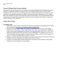Tier 2 Revised Stormwater Control Plan Checklist - Oregon, Page 2