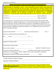 Form PR-EZ Principal Zero Expense Report Form - Fourth Quarter Zero Expense Short Form - North Carolina, Page 2