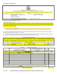 Document preview: Form PR-ER Principal Expense Report Form - Fourth Quarter Expense Long Form - North Carolina