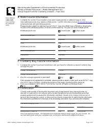 Annual Report Form for Cranberry Growers - Massachusetts, Page 2