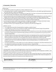 Ghg Grant Program Application Form - Northwest Territories, Canada (English/French), Page 5