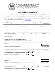 Document preview: Lobbyist Registration Form - New Mexico