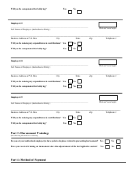 Lobbyist Registration Form - New Mexico, Page 2