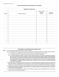 Form BOE-260-B Claim for Exemption From Property Taxes of Aircraft of Historical Significance - County of Riverside, California, Page 2