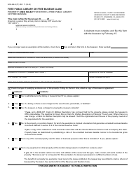 Document preview: Form BOE-268-B Free Public Library or Free Museum Claim - County of Riverside, California