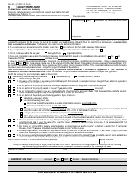 Form BOE-267-A Claim for Welfare Exemption (Annual Filing) - County of Riverside, California