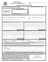 Form ACR500 Fictitious Business Name Statement - County of Riverside, California