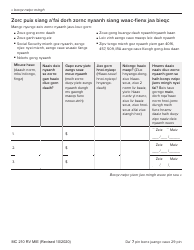 Form MC210 RV Medi-Cal Renewal Form - California (Mien), Page 7