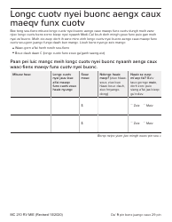 Form MC210 RV Medi-Cal Renewal Form - California (Mien), Page 9