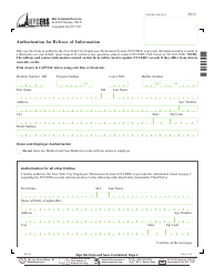 Form F615 Authorization for Release of Information - New York City