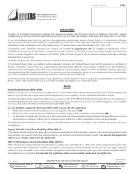 Form F624 Application for Disability Retirement - Tier 6 63/5 and Special Plan Members - New York City, Page 5