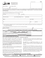 Form F512 Application for Service Retirement - Tier 1 Members of the Nyc Transit Authority - New York City, Page 2