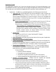 Dentistry Application by Credential - South Carolina, Page 3