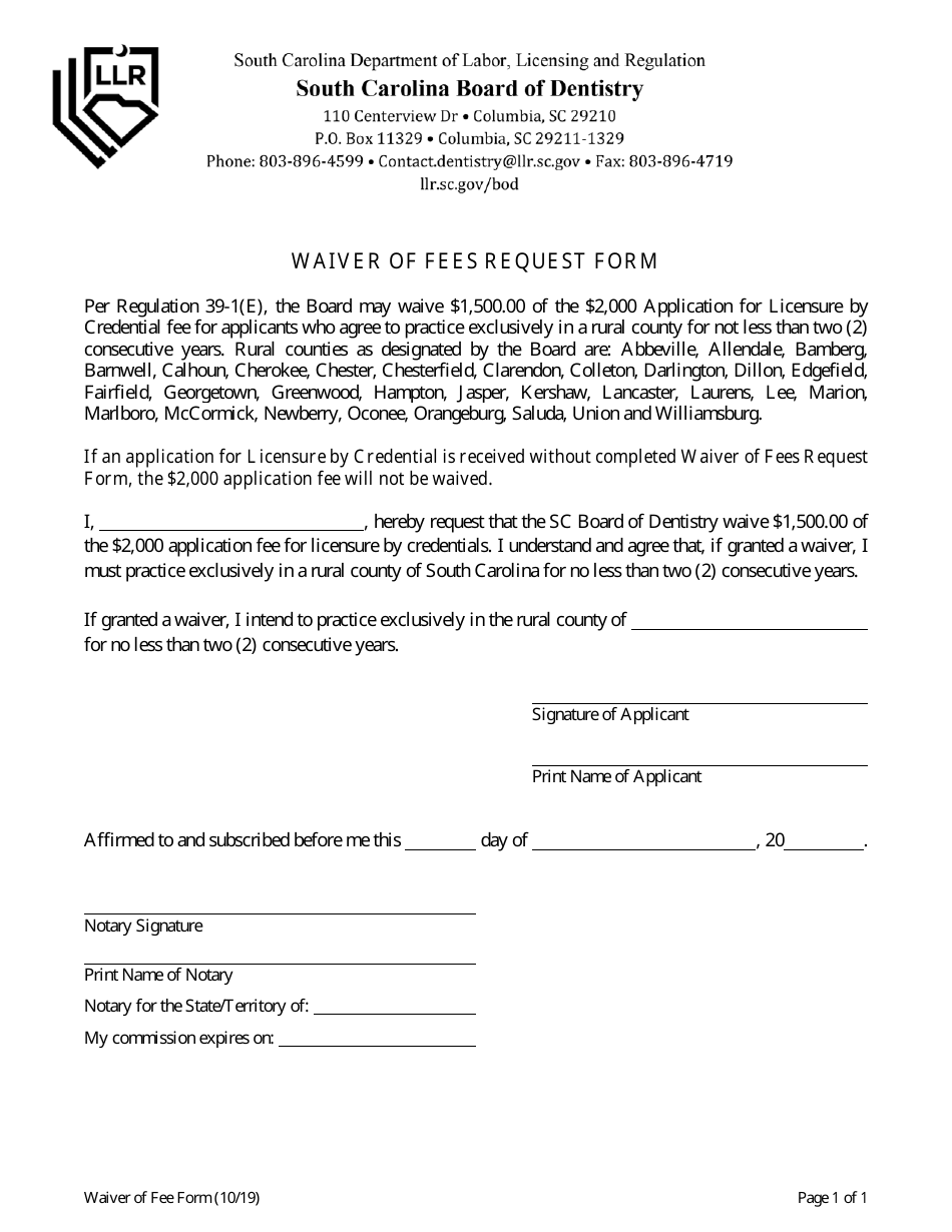 Dentistry Application by Credential - South Carolina, Page 7