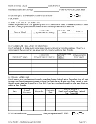 Application for Dental Resident Limited License - South Carolina, Page 5