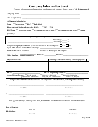 Document preview: OFC Form 22 Company Information Sheet - New Hampshire