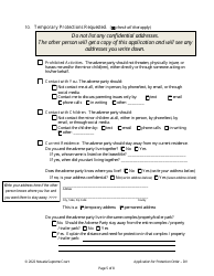 Application for Protection Order Against Domestic Violence - Nevada, Page 5