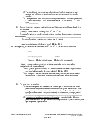 Solicitud Para Obtener Orden De Proteccion Por Violencia Intrafamiliar - Nevada (Spanish), Page 6