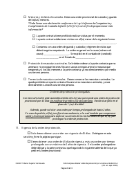 Solicitud Para Obtener Orden De Proteccion Por Violencia Intrafamiliar - Nevada (Spanish), Page 8