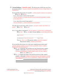 Application for Protection Order Against Domestic Violence - Nevada (English/Spanish), Page 8