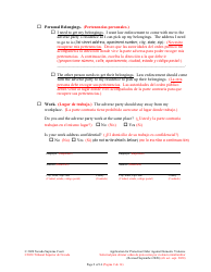 Application for Protection Order Against Domestic Violence - Nevada (English/Spanish), Page 9