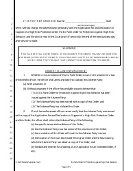 Ex Parte Order for Protection Against High-Risk Behavior - Nevada, Page 4
