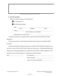 Application for and Declaration in Support of a High-Risk Protection Order - Nevada, Page 6