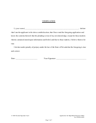 Application for and Declaration in Support of a High-Risk Protection Order - Nevada, Page 7